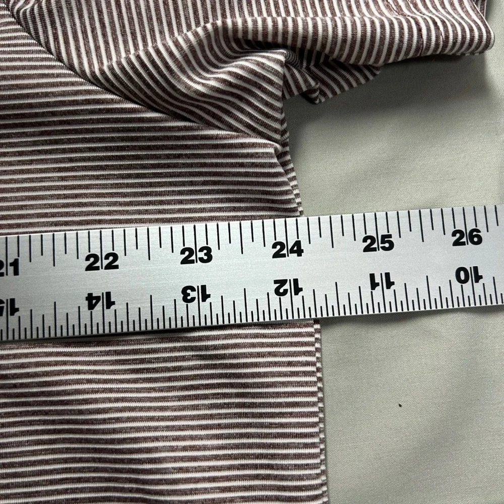 Adidas Polo Shirt Mens XL Maroon Striped Performance Golf Athleisure
